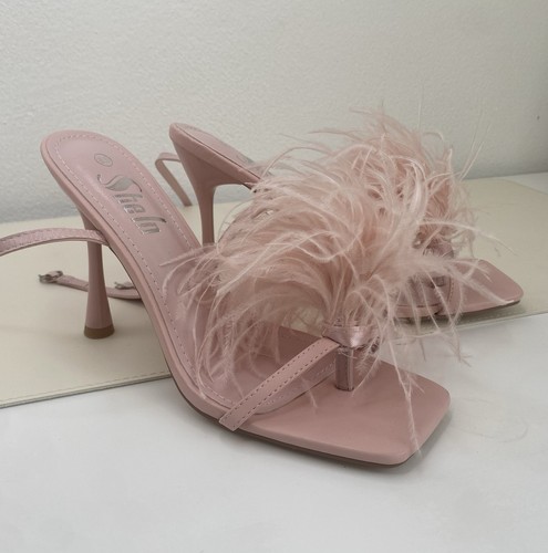 Heels rosa rose feder - rosa,
