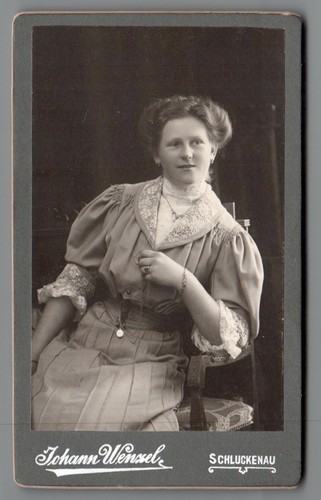 Cdv dame porträt - dame, schluckenau