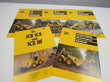 5 Prospekte JCB 1CX 1CXHF 2CX 3CX 4CX Baggerlader 1998 - 2000