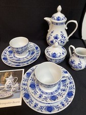 Winterling Zwiebelmuster Echt Kobalt Kaffeeservice unbenutzt Topzustand
