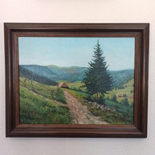 Ölgemälde Albert Furtwängler 1902–1984 "Bärental mit Blick zum Feldberg"