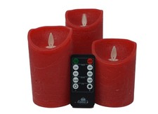 LED echtwachs Kerzen 3er Set