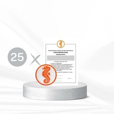 25x seepferdchen abzeichen - abzeichen, &