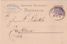 5x Bahnpost mit HANNOVER -