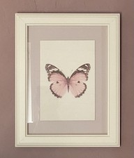 Bild IKEA Wandbild Schmetterling rosa holz Deko Wanddeko Dekoration 38x48cm Wand