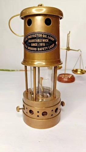 Vintage messing grubenlampe - vintage,