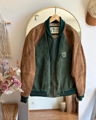Vintage lederbomberjacke - vintage,