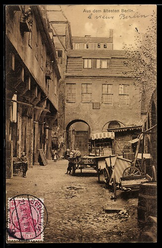 Berlin alt gasse - berlin,, mit