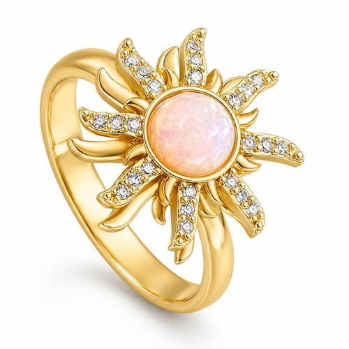 Anti stress ring - ring, gold