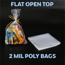 9x15" Clear Poly Bags Lay-Flat