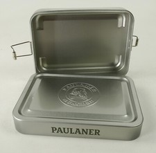 Paulaner Weißbier Brotzeitbox Outdoor Speisen Aluminium Dose Camping Deckel 1539