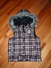 gefütterte Wende - Weste der Marke BF (Kapuze / Fellrand) in Größe 122 / 128