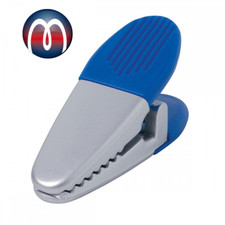 10 x Magnetclip Magnetklammer Neodym blaue Griffe 3 cm x 8.5 cm - 10er-Set