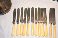 12 x antikes Messer Griff aus Bein oder kunstoff , aus Nachlass 24 cm