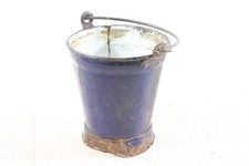 Alter eimer emaille blau - eimer,