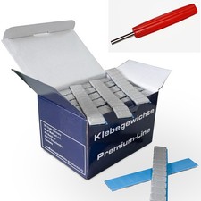 100 Klebegewicht Riegel Grau 12x5 Kleberiegel 12x5g Auswuchtgewicht Ventildreher