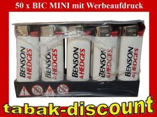 50 BIC MINI Benson&Hedges Feuerzeuge 50 Stück NEU / OVP
