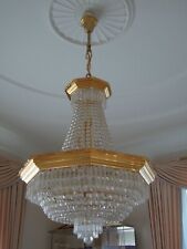 24k Gold Kronleuchter XL Lüster Swarovski Kristall Leuchter Lampe Kronleuchter 