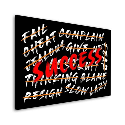 Motivation success wandbild - success,