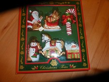 6 Figuren Set Weihnachtsmann