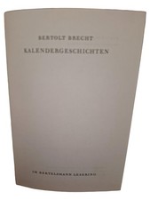 Bertolt Brecht Kalendergeschichten Taschenbuch Deutsch Bertelsmann Lesering