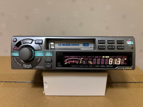 Alpine tda 7550j 1din kassette - alpine, tda-7550j