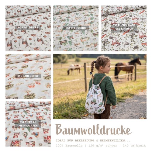 Baumwollstoff meterware - baumwollstoff,
