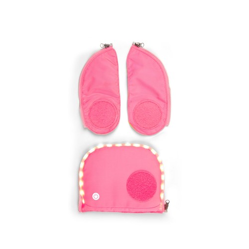 Ergobag fluo led zip - fluo, pink