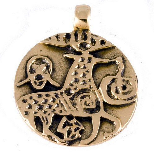 Bronze wikinger münzanhänger - bronze,