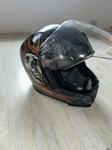 Motorrad helm icon mit - helm,