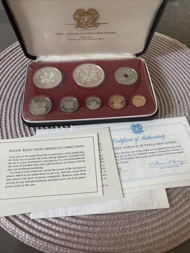 Franklin mint proof set - set, papua