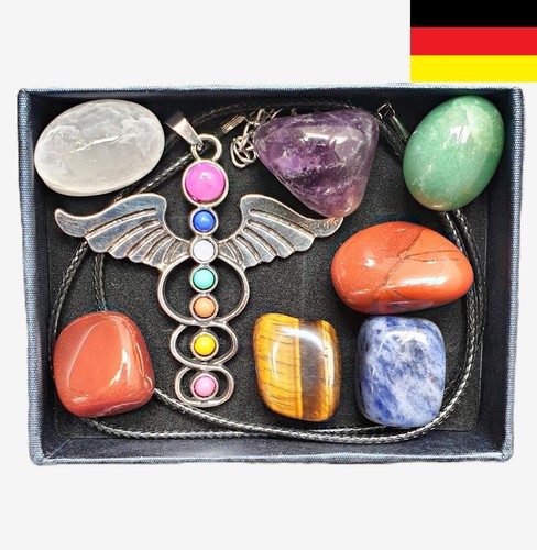 Chakra edelstein set anhänger - chakra,