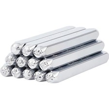 Metallstempel set stück - set, 12