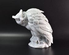 Eule Uhu Porzellan Figur E. &