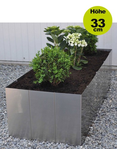 Edelstahl hochbeet square - hochbeet,