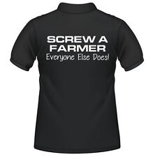 *Landwirtschaft Traktor Poloshirts Slogan Fendt Massey Case Claas New Holland* Schraube a
