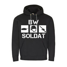 Hoodie BW Soldat Bundeswehr Kapuzenpullover Leopard Panzer G3-Sturmgewehr #20386