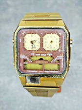 #SE316# Vintage Citizen Ana Digi Temp Uhr gold made in Japan defekt