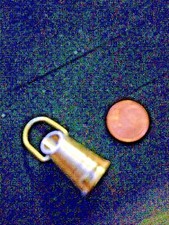 Puppenhaus Puppenküche Puppenstube Setzkasten Kohlenkübel Kohleeimer Messing 