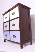 Trendiger Schubladenschrank  / Beistellschrank Flurschrank 6 farbige Schubladen