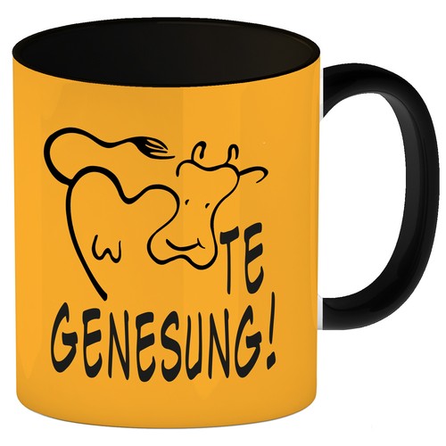 Kuhte genesung kaffeebecher - kuhte,