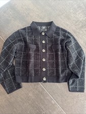 BOSS Cardigan/Pulli Schwarz/silber NEUw. Gr. 34/36