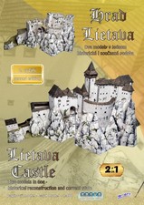 Kartonmodell Burg Lietava 2 in