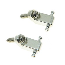 Kaish Silber Gitarrensaitenbäume Halter Führungen passt Fender USA Strat Tele