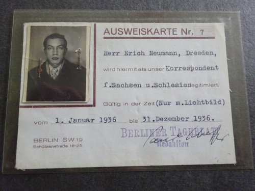 Ausweis zeitung presse - ausweis,,