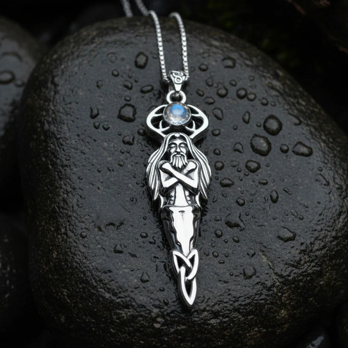 Cernunnos mondstein halskette - mondstein,