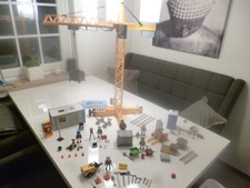 Playmobil  Tolles Konvolut Baustelle Großer Kran Gabelstapler Dixi Klo etc.etc.