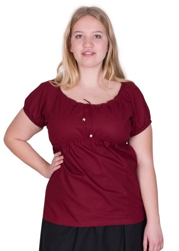 Mittelalter kurzarm bluse - mittelalter, kurzarm-bluse