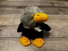 Kuscheltier Rabe  mit Schleife