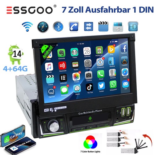 1din autoradio android 14 - autoradio,